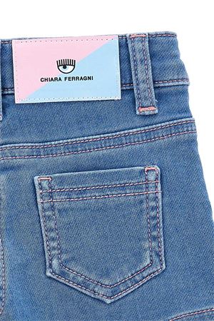 Shorts con logo in denim stretch CHIARA FERRAGNI | 53A40610030062